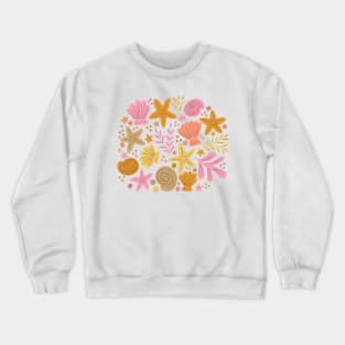 Treasures from the beach - Warm tones Crewneck Sweatshirt